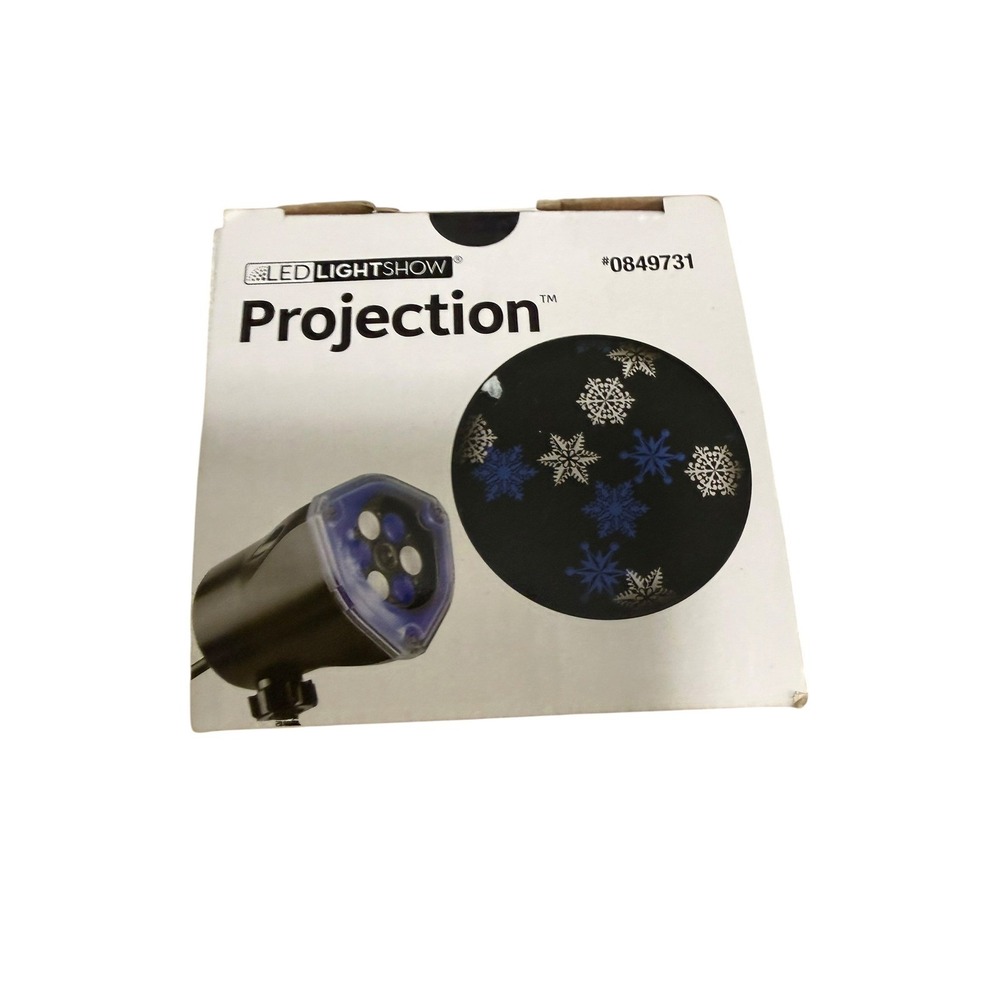 Gemmy LED Lightshow Projection SnowFlurry Blue White Snowflake Projector 0849731 - Picture 4 of 7